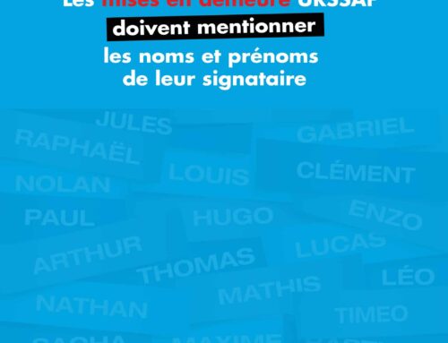 Les mises en demeure URSSAF doivent mentionner les noms et prénoms de leur signataire